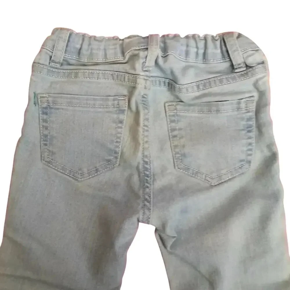 The Children's Place Light Blue Skinny‎ Jeans Adjustable Toddler Denim Girls 4T